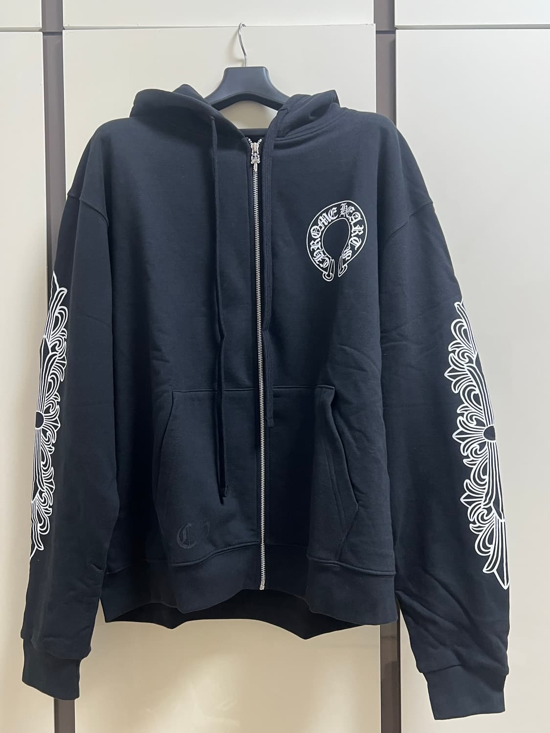 크롬하츠 홀스슈 플로랄 후드 집업 L 상품이미지1