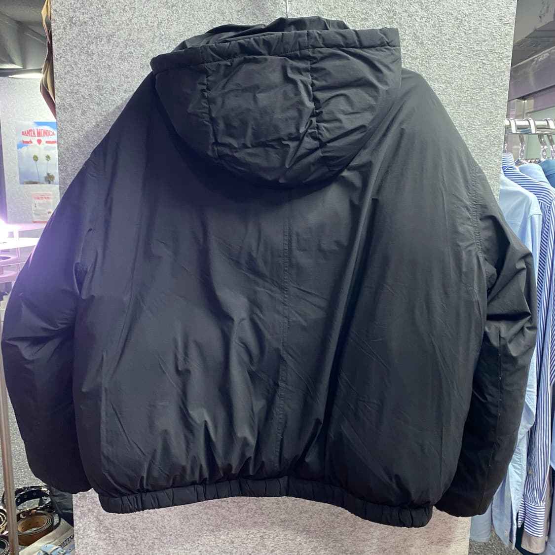 라퍼지 스토어 블랙 덕다운 패딩 B3691 상품이미지4