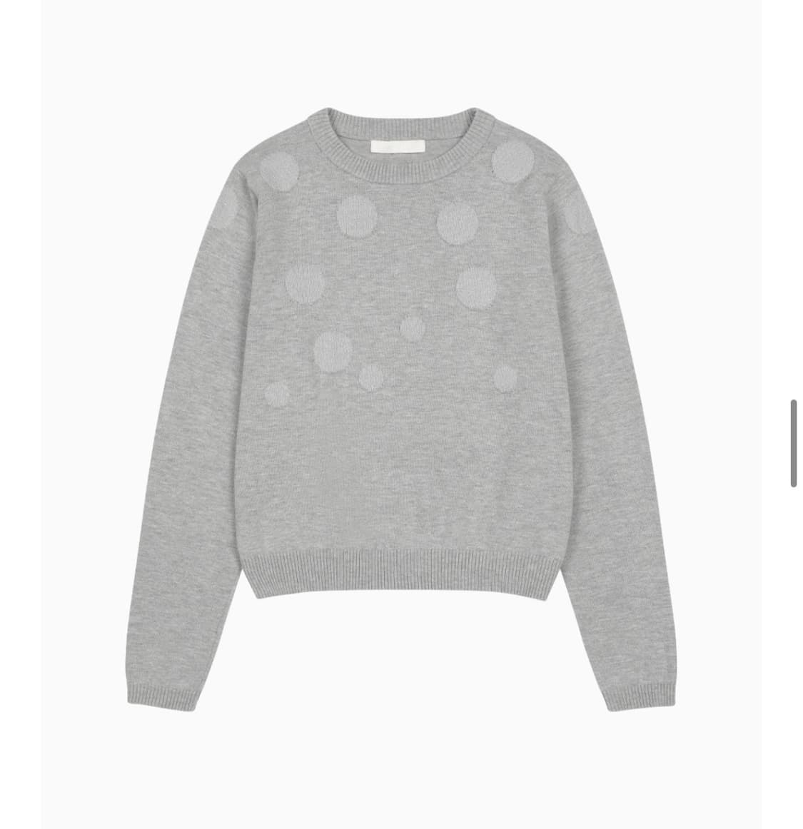 오헤시오 도트 글리터 니트 그레이 상품이미지2