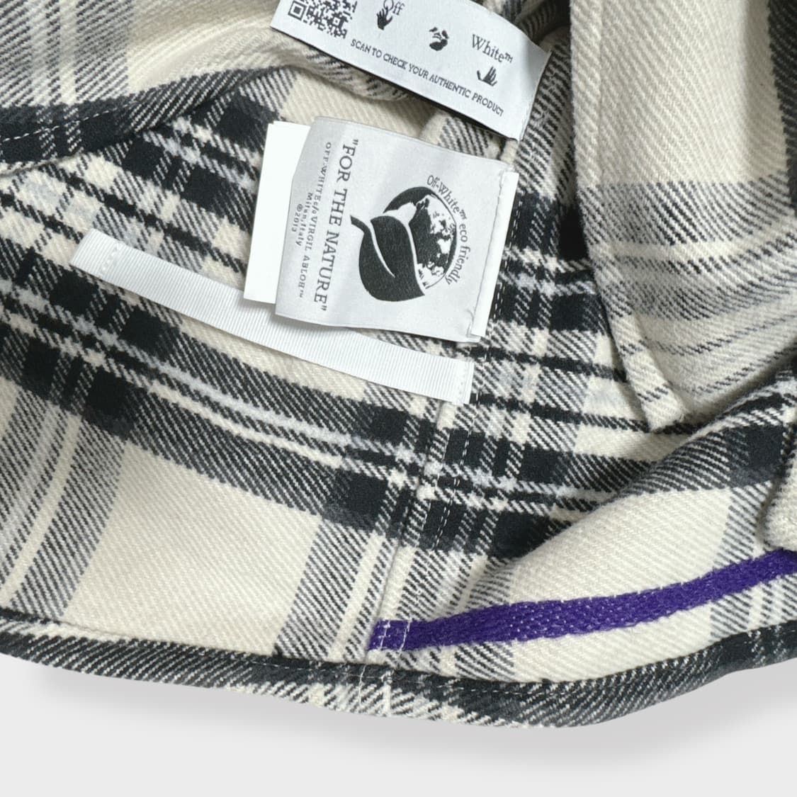XS) 오프화이트 플란넬 플레이드 체크 셔츠 상품이미지8