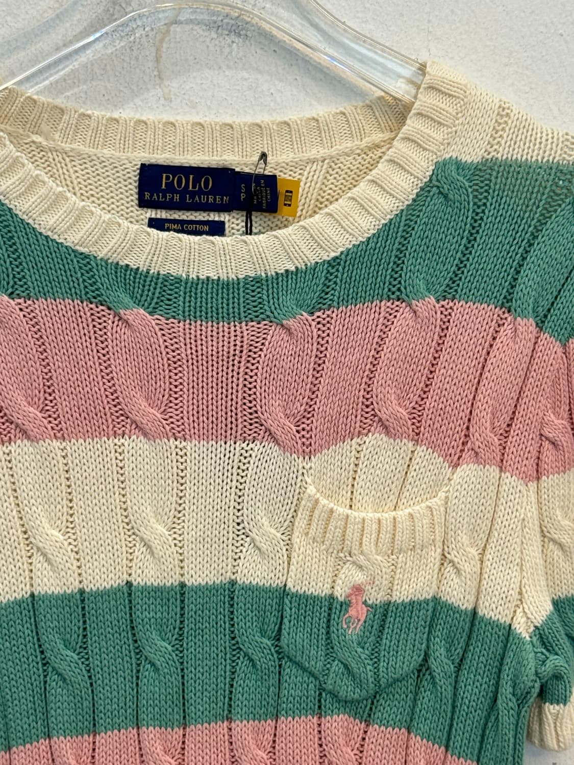 Polo Ralph Lauren Pima  Cotton Cable Str 상품이미지2