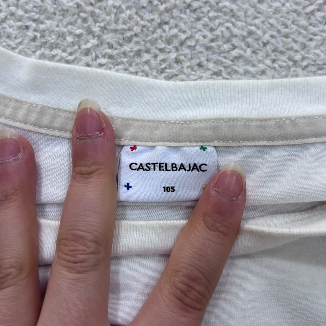 105 까스텔바작 빅로고 반팔 티셔츠 0402E 상품이미지3