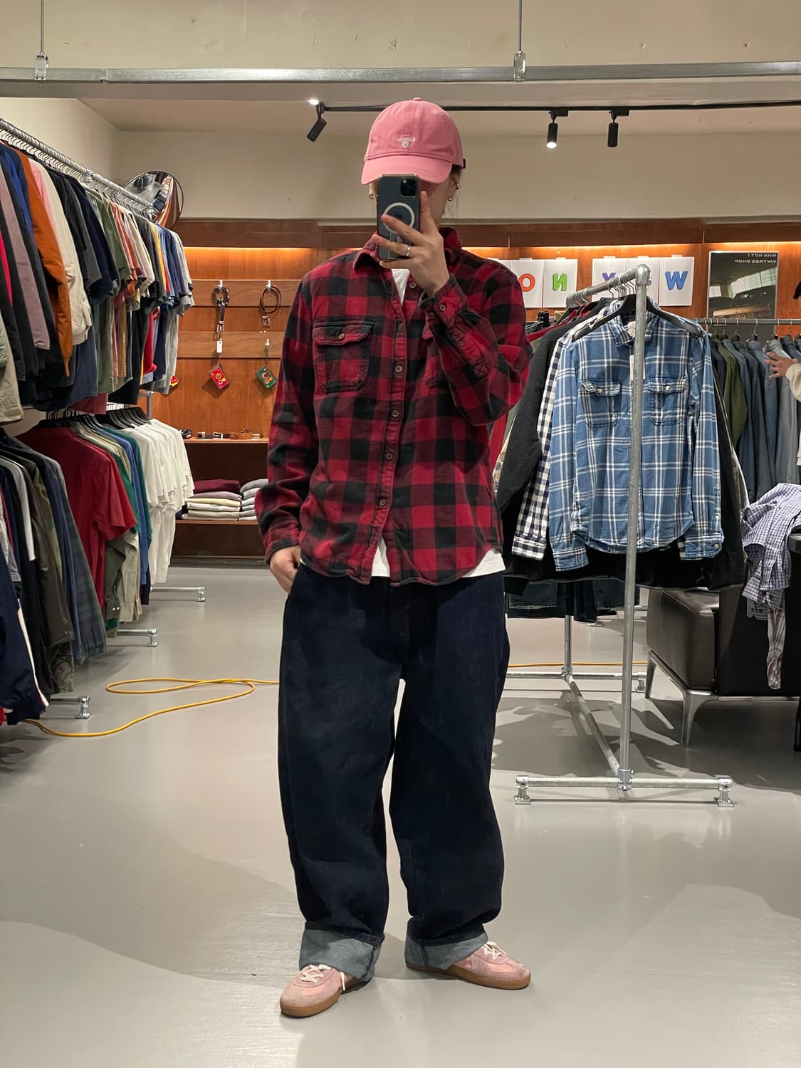 빈티지 체크 플란넬 셔츠   상품이미지3