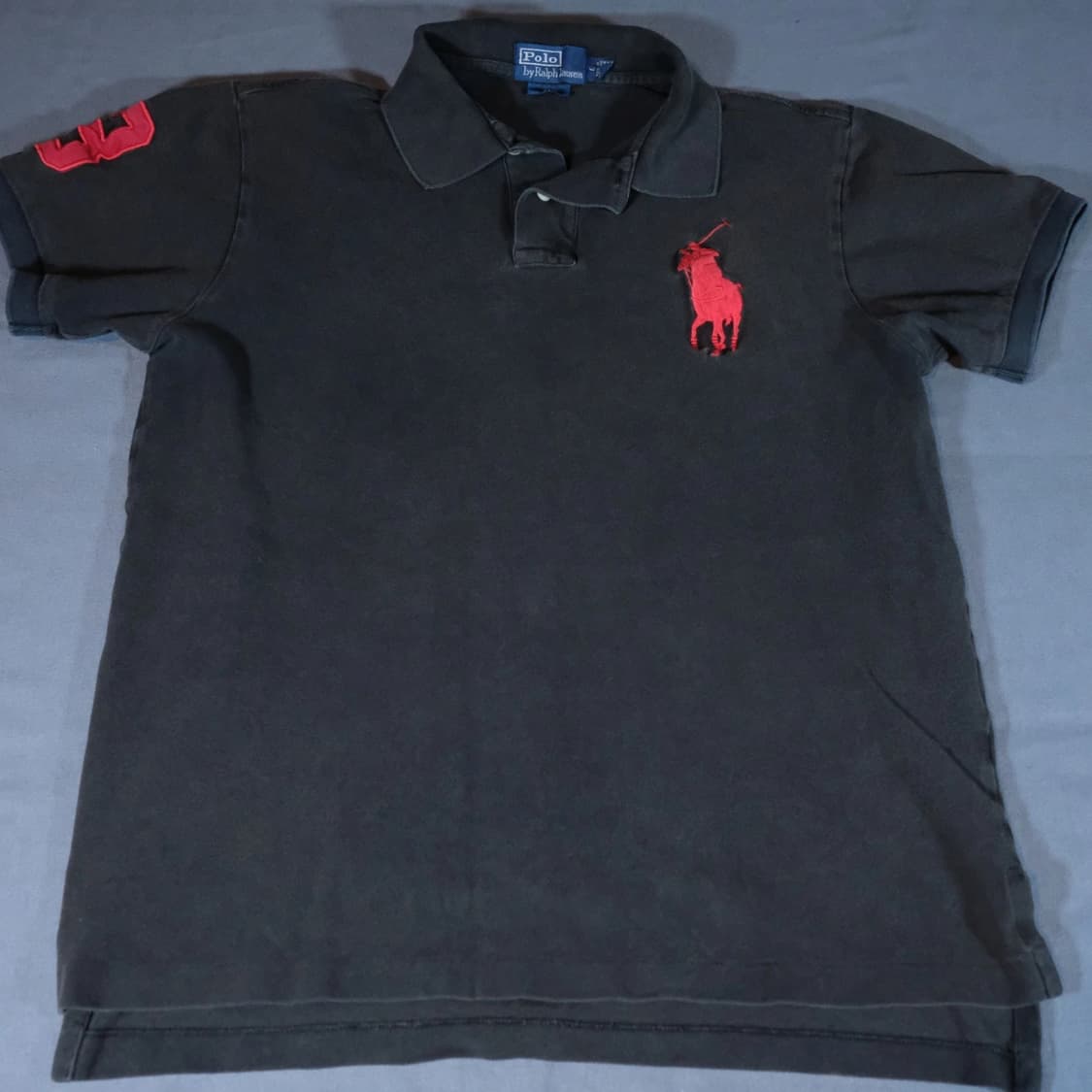 폴로 랄프로렌 빅포니 카라티 블랙 레드 상품이미지1