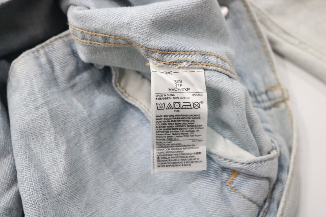 GAP 갭 1969 빈티지 연청 데님 자켓 (XXS) 상품이미지9