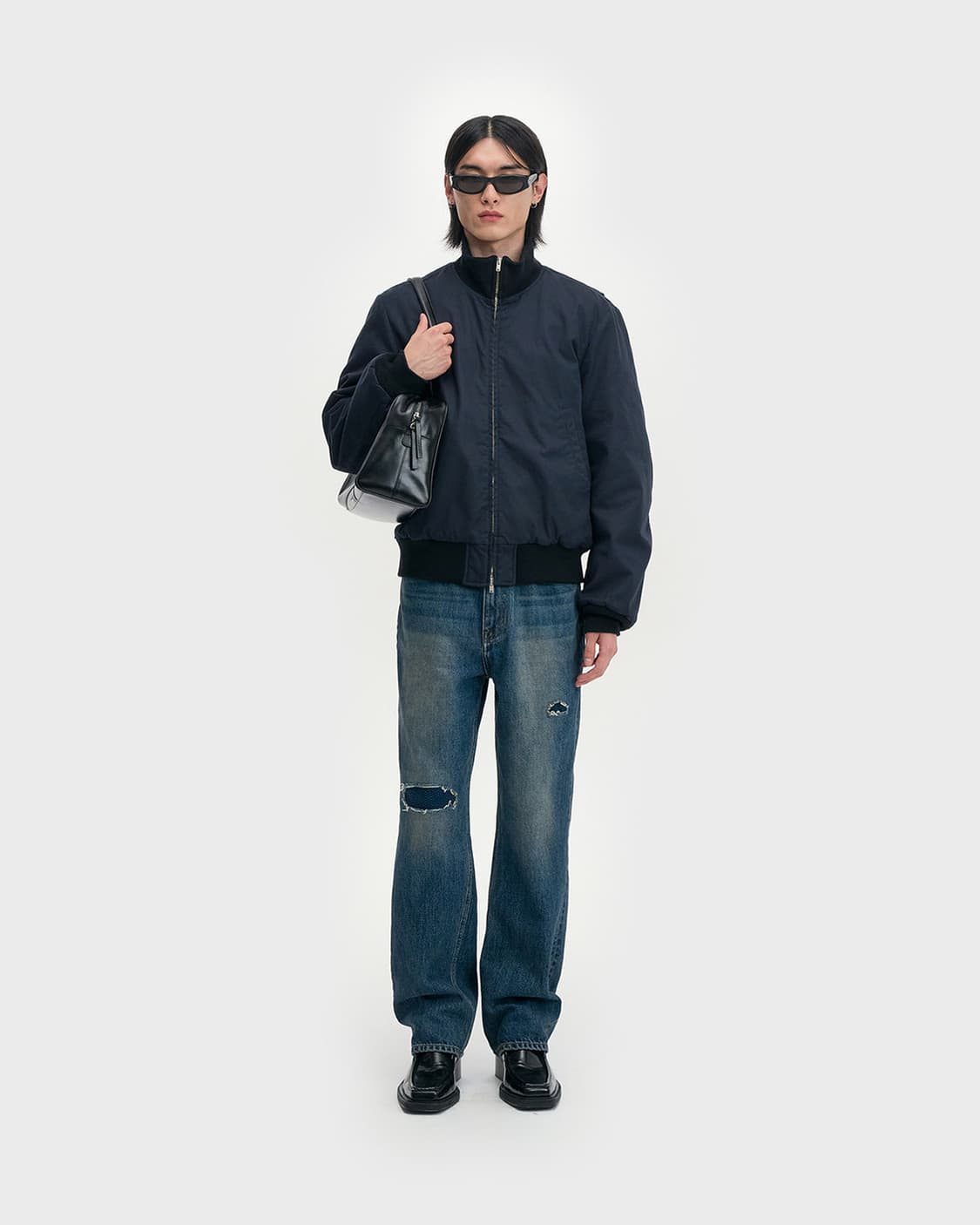 벨리에 빈티지 패치드 인디고 데님 팬츠 상품이미지2