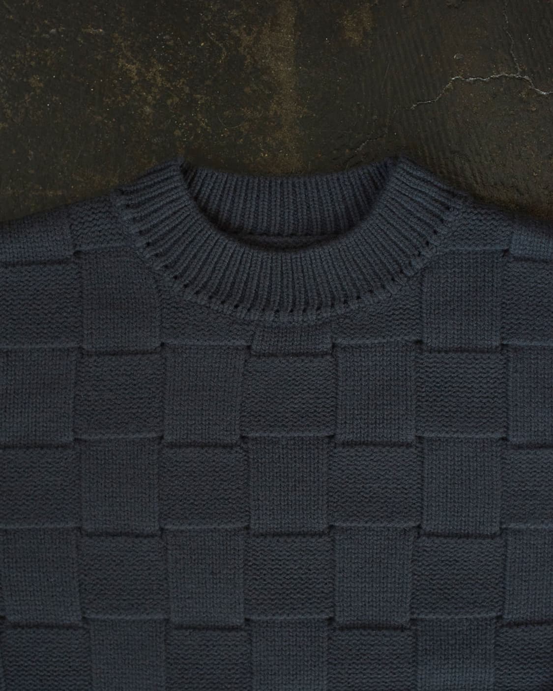 VAMBINO 체스 니트 상품이미지1