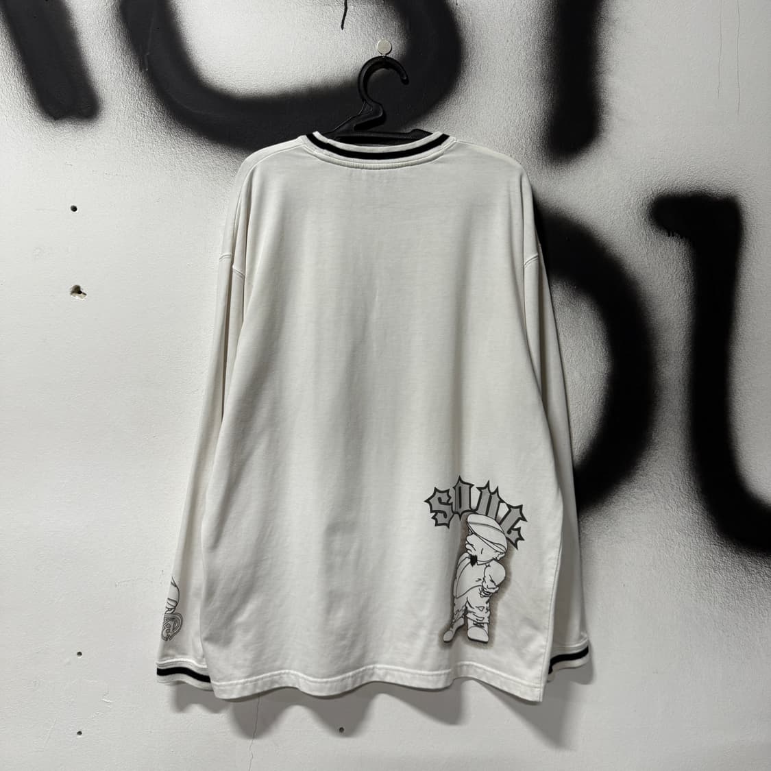 USA 빈티지 빅사이즈 멀티 프린팅 롱 슬리브 티셔츠 상품이미지2