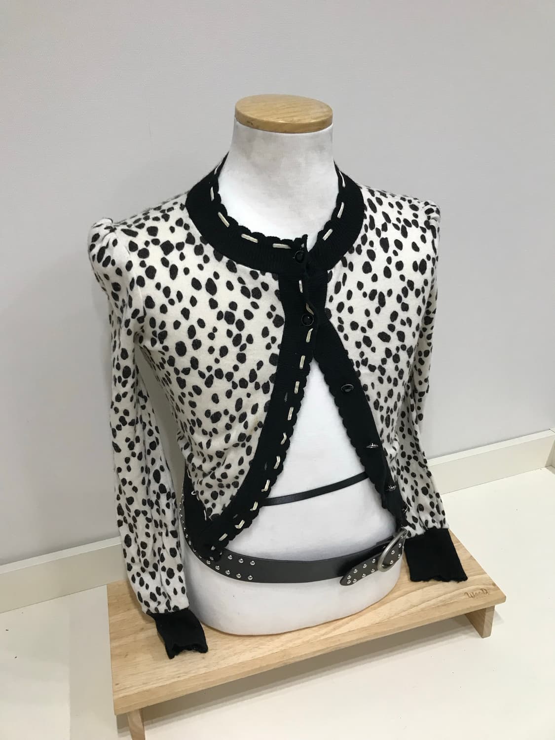 Leopard print fleece vintage jacket 상품이미지2