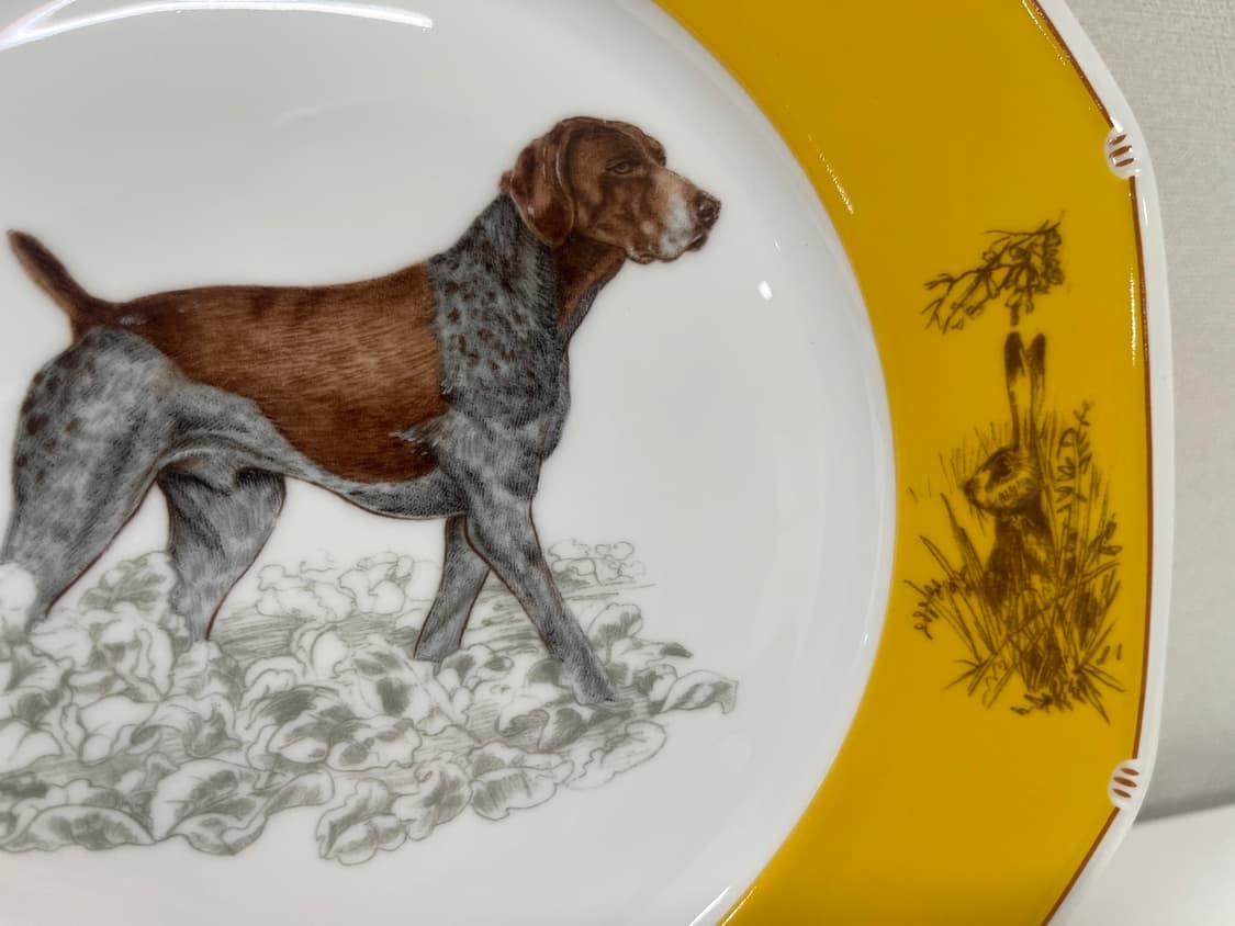 에르메스 샹 쿠홍 chiens Courants 브라크알레망 플레이트 1P 상품이미지6