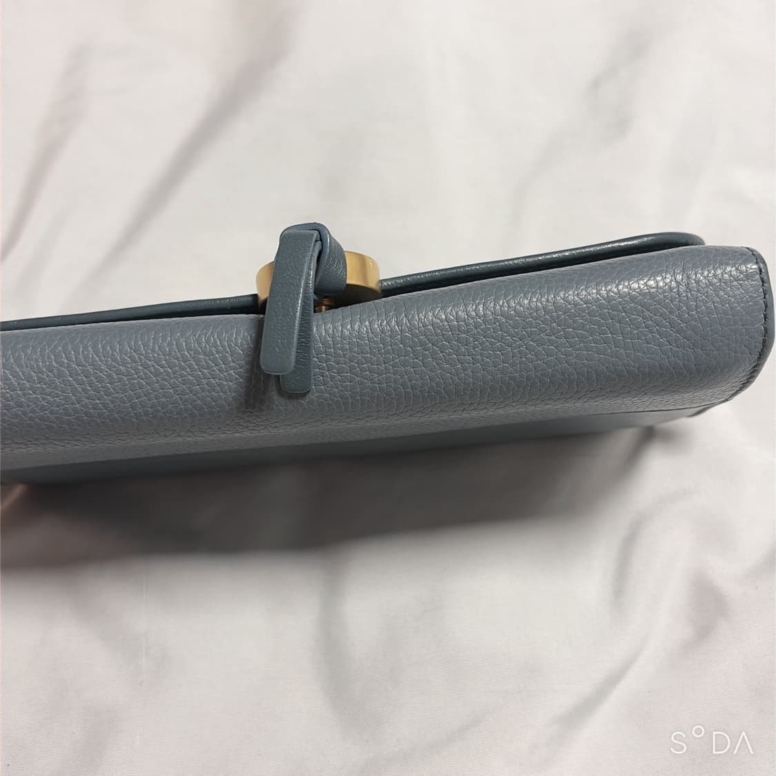 끌로에 장지갑 블루 그레이 레더 상품이미지9