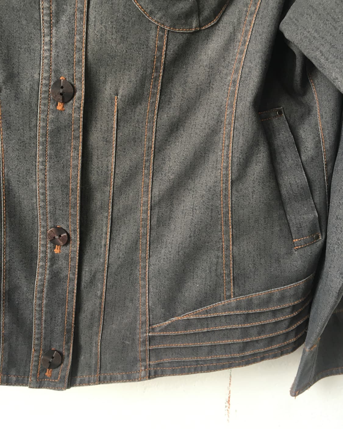 Line detail high neck jacket 상품이미지5