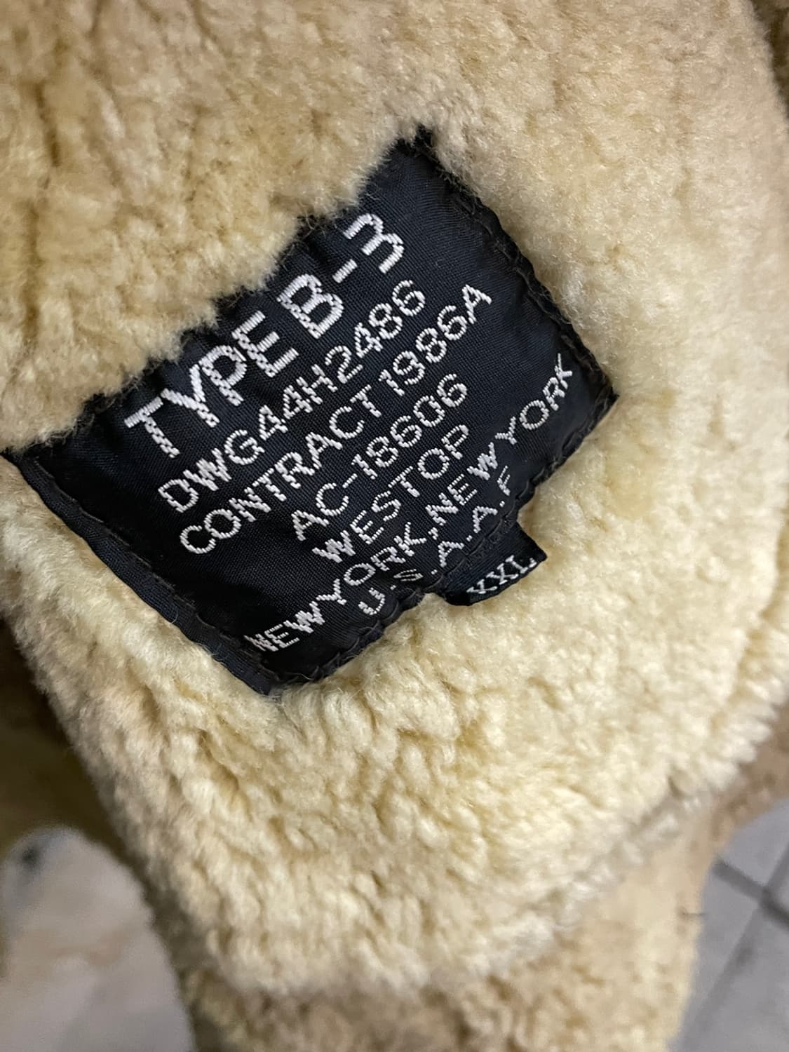 빈티지 B-3 무스탕 가죽 자켓 상품이미지7