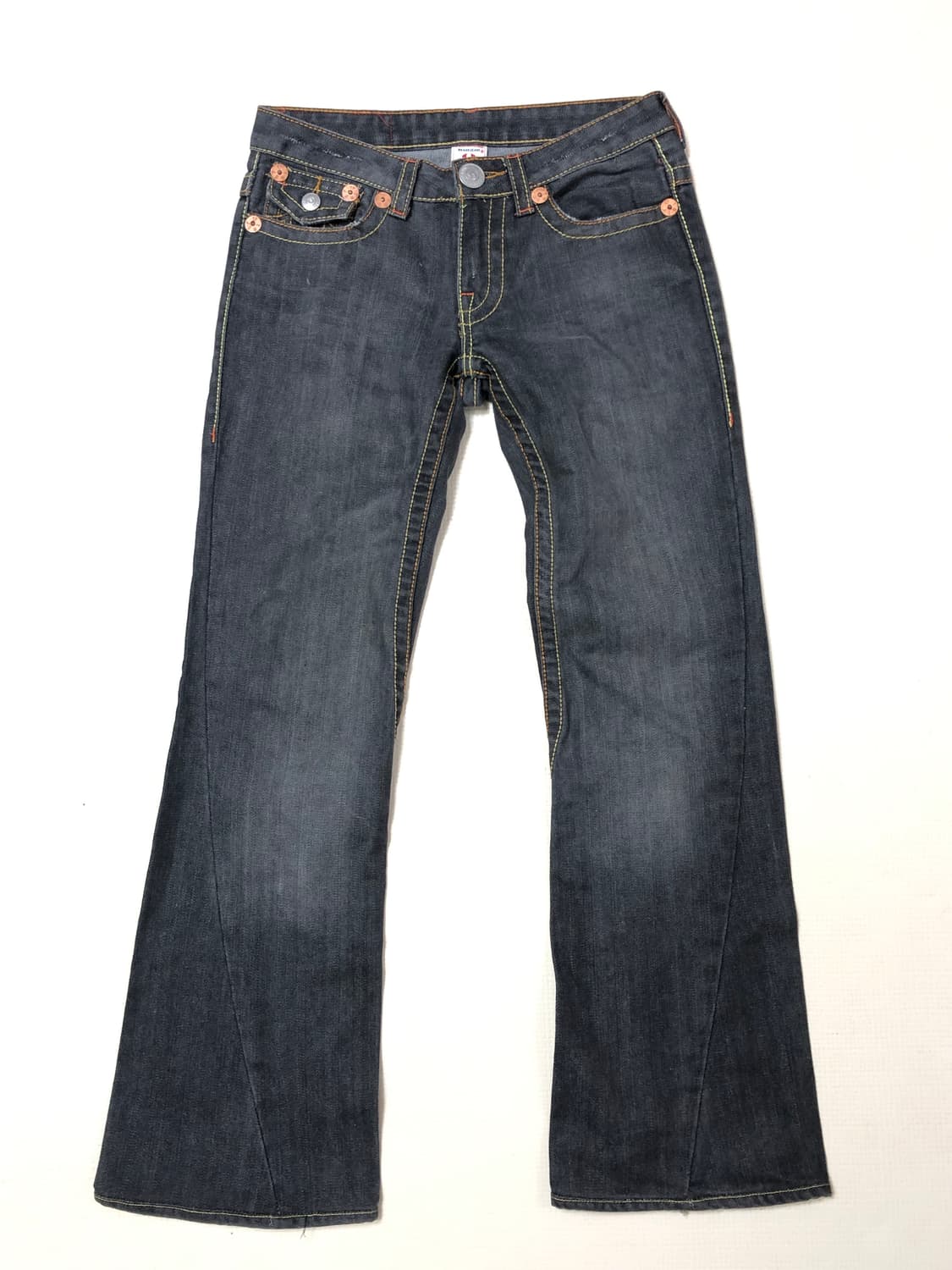 빈티지 트루릴리젼 블랙 데님 워싱 팬츠 상품이미지10