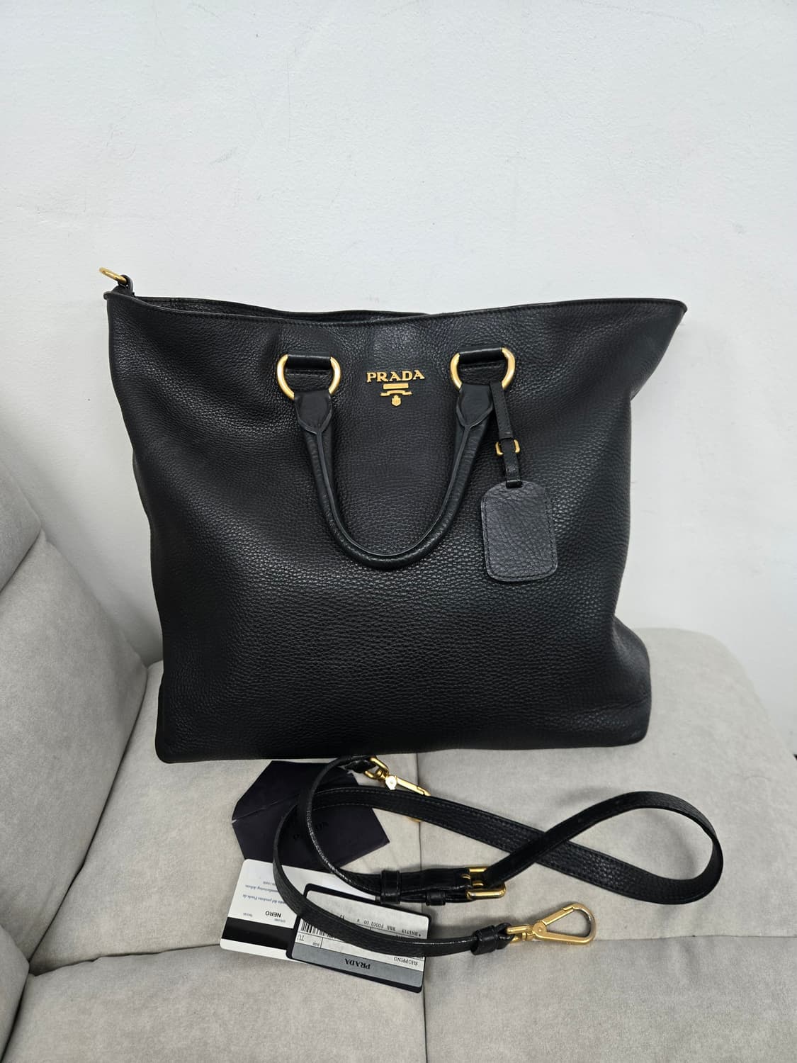 [보증서 정품] 프라다 가죽 토트 숄더백 상품이미지5