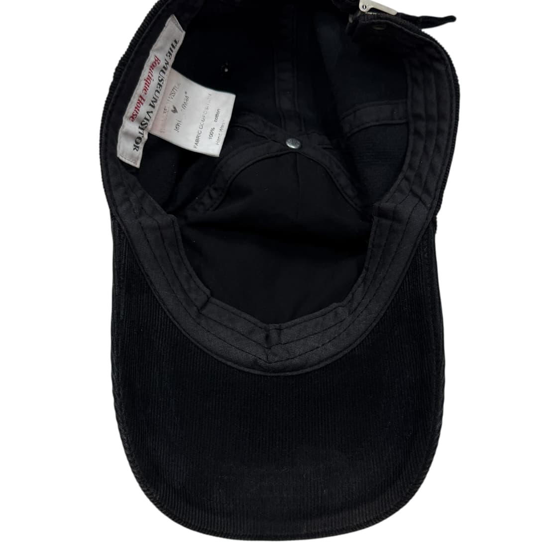 더뮤지엄비지터 x 존 버거맨 핑키 윙키 & 찰리 코듀로이 볼캡 블랙 상품이미지4