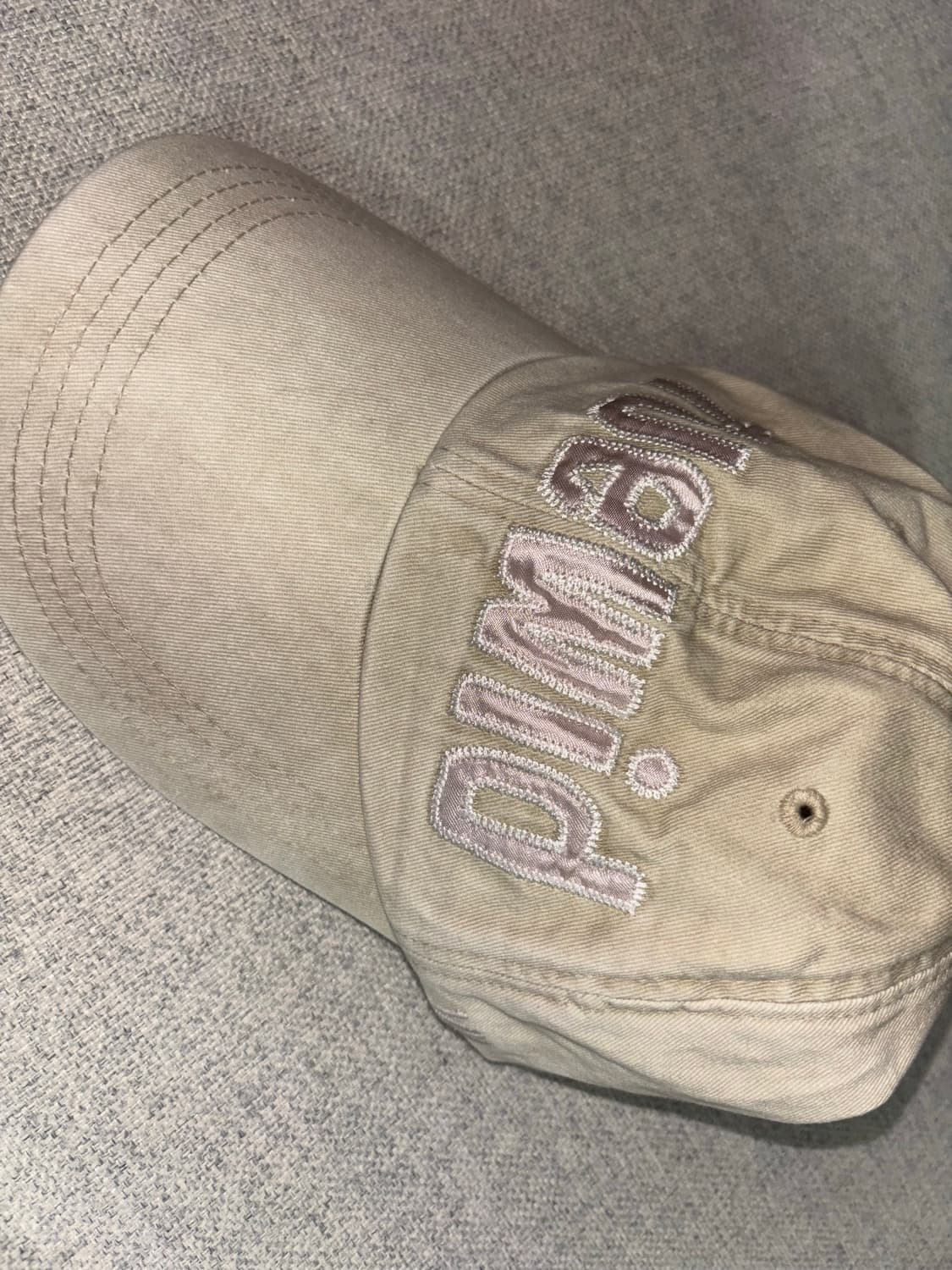 TUEWID logo patch work wrinkled 볼캡 상품이미지1