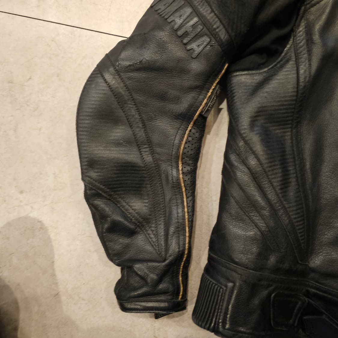 S 야마하 가죽 라이더 레이싱자켓 상품이미지4