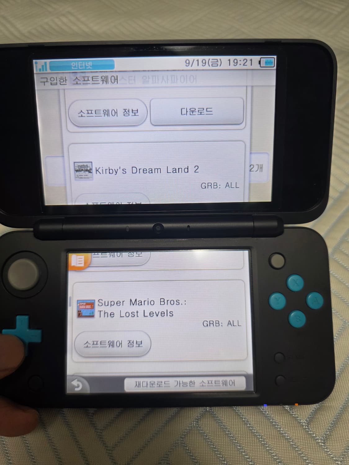 닌텐도 new 2ds xl 순정 포켓몬뱅크, 무버, ar서쳐추가게임 커비 상품이미지7