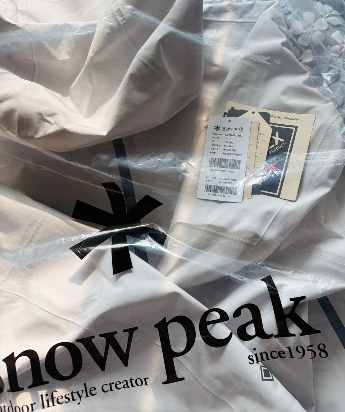 스노우피크 드라이피크 고어텍스 자켓 아이보리 105 상품이미지2