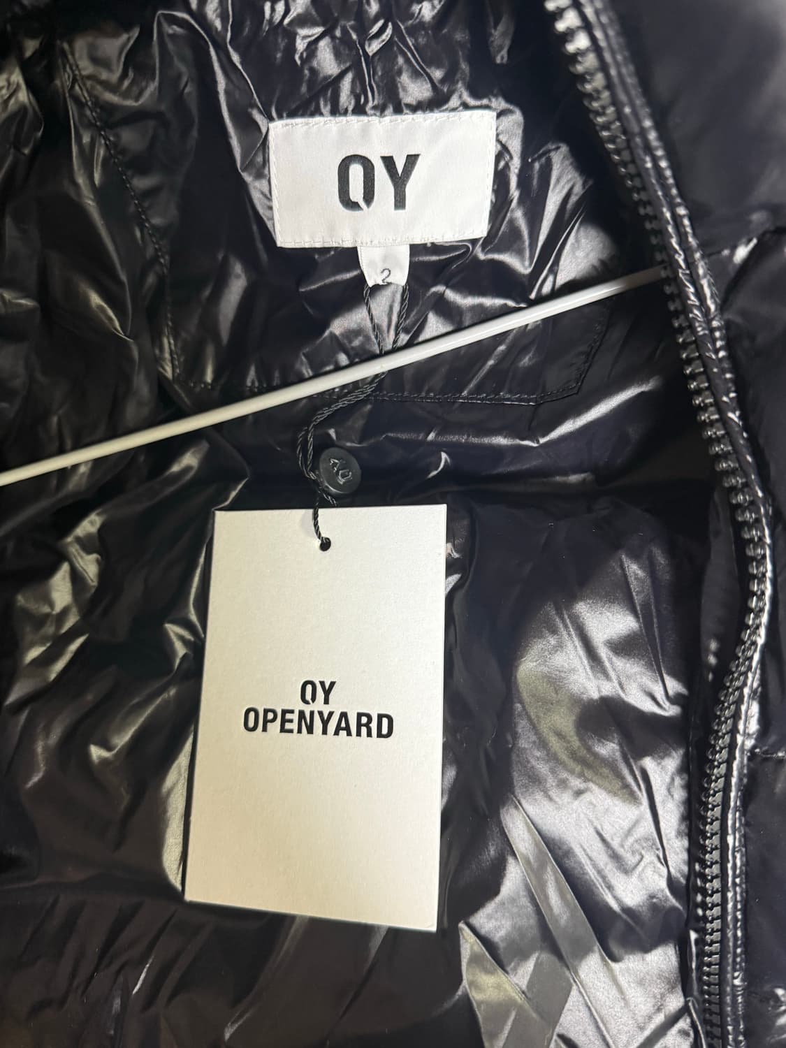 오와이 블랙 경량패딩 100-105(사이즈) 상품이미지4