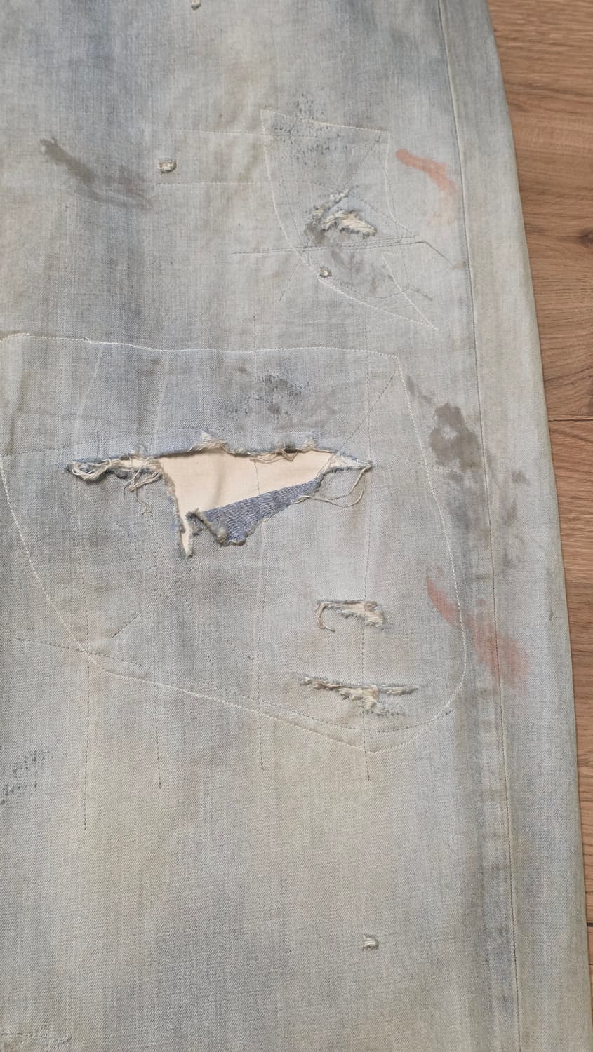 안셀름 #4 AGING01 PANTS - Indigo 상품이미지4