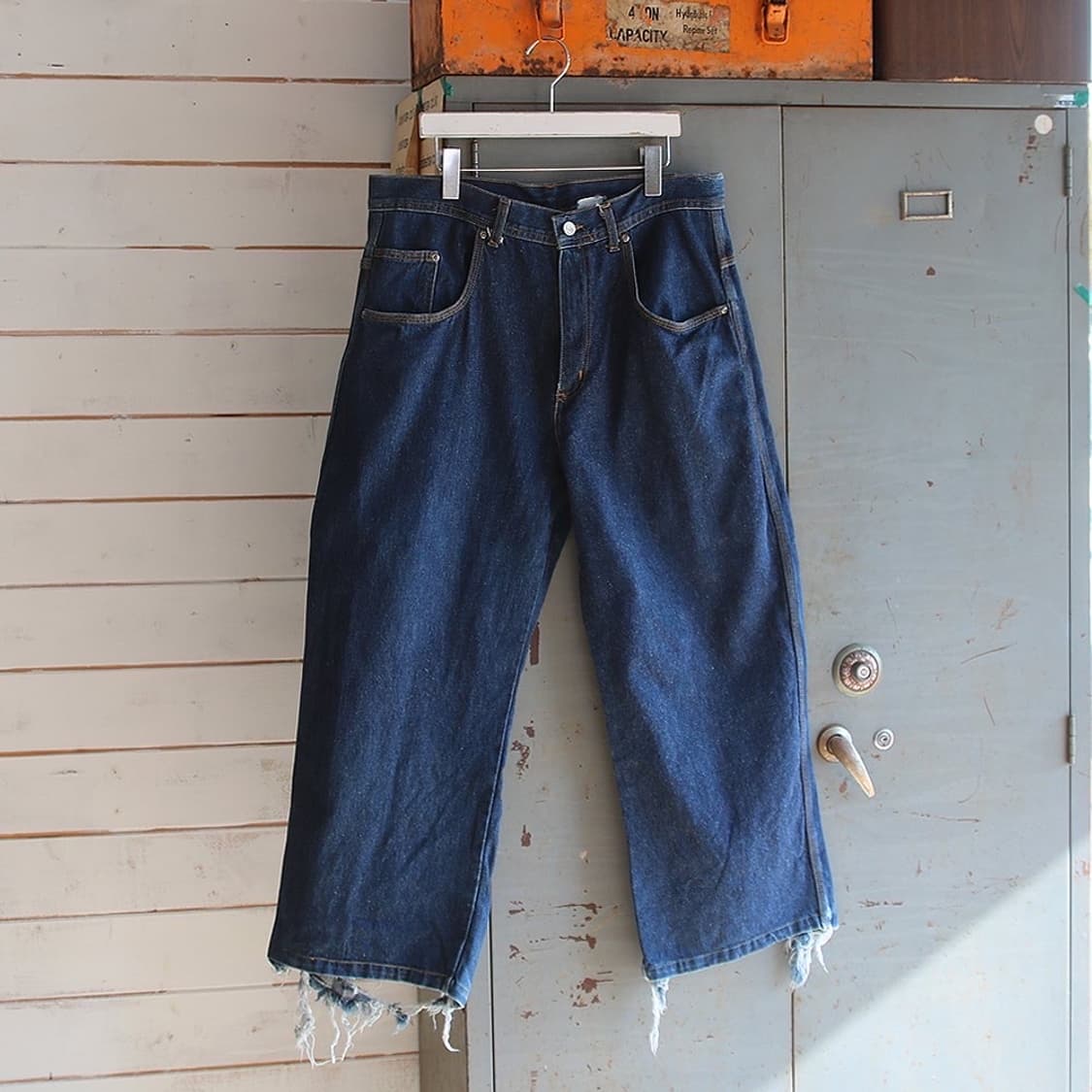 (착용컷) Joker77 와이드 데님 팬츠 (33.5) 상품이미지1