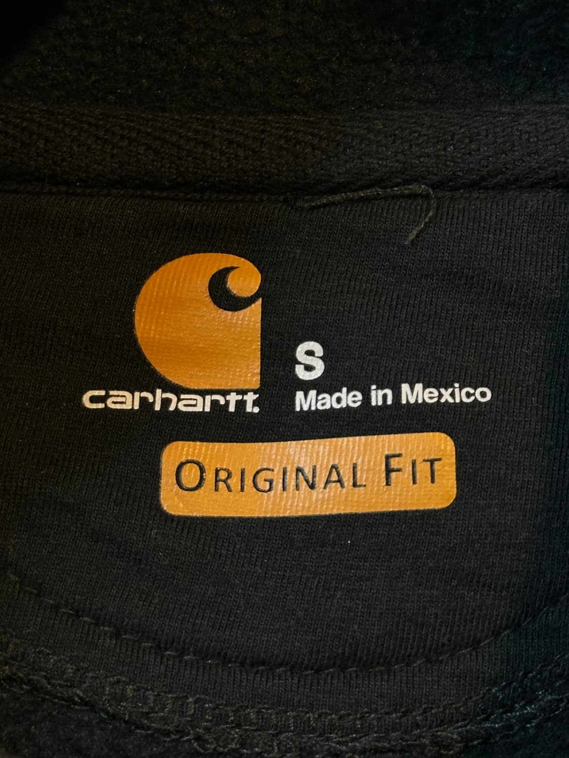 칼하트 CARHARTT 미드웨이트 오리지널핏 기모 후드티 블랙 상품이미지5