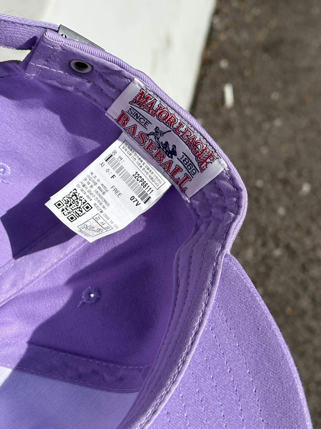 [F] MLB 엠엘비 엘에이 다저스 연보라 볼캡 모자 상품이미지7