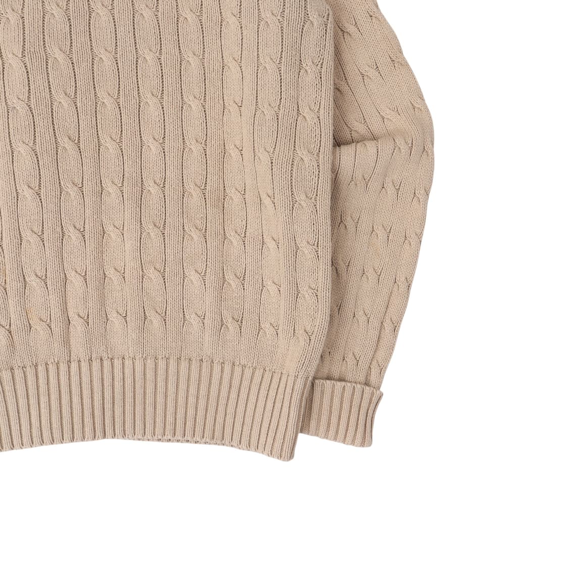 90s 폴로 랄프로렌 베이지 케이블 니트 가디건 상품이미지7