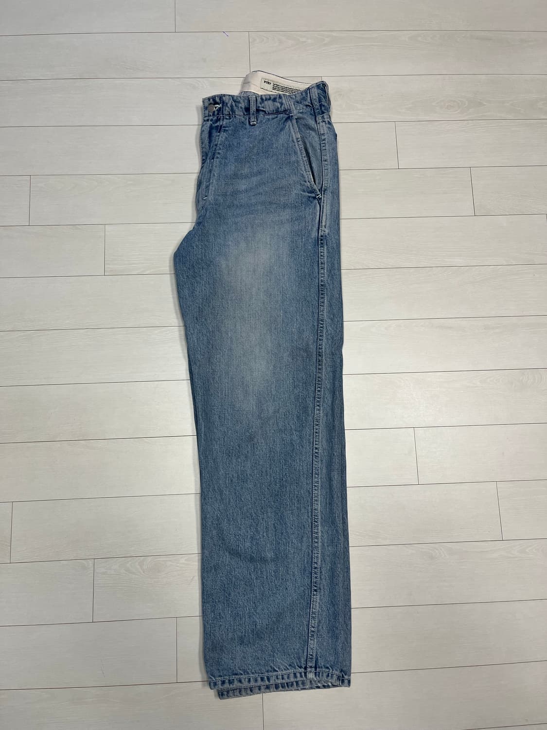 [포터리] 와이드 핏 워싱 데님(라이트 블루) _ 2size 상품이미지1