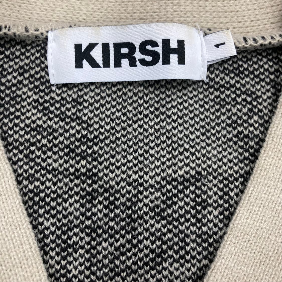 키르시 믹스 컬러 패턴 크롭 가디건 상품이미지3