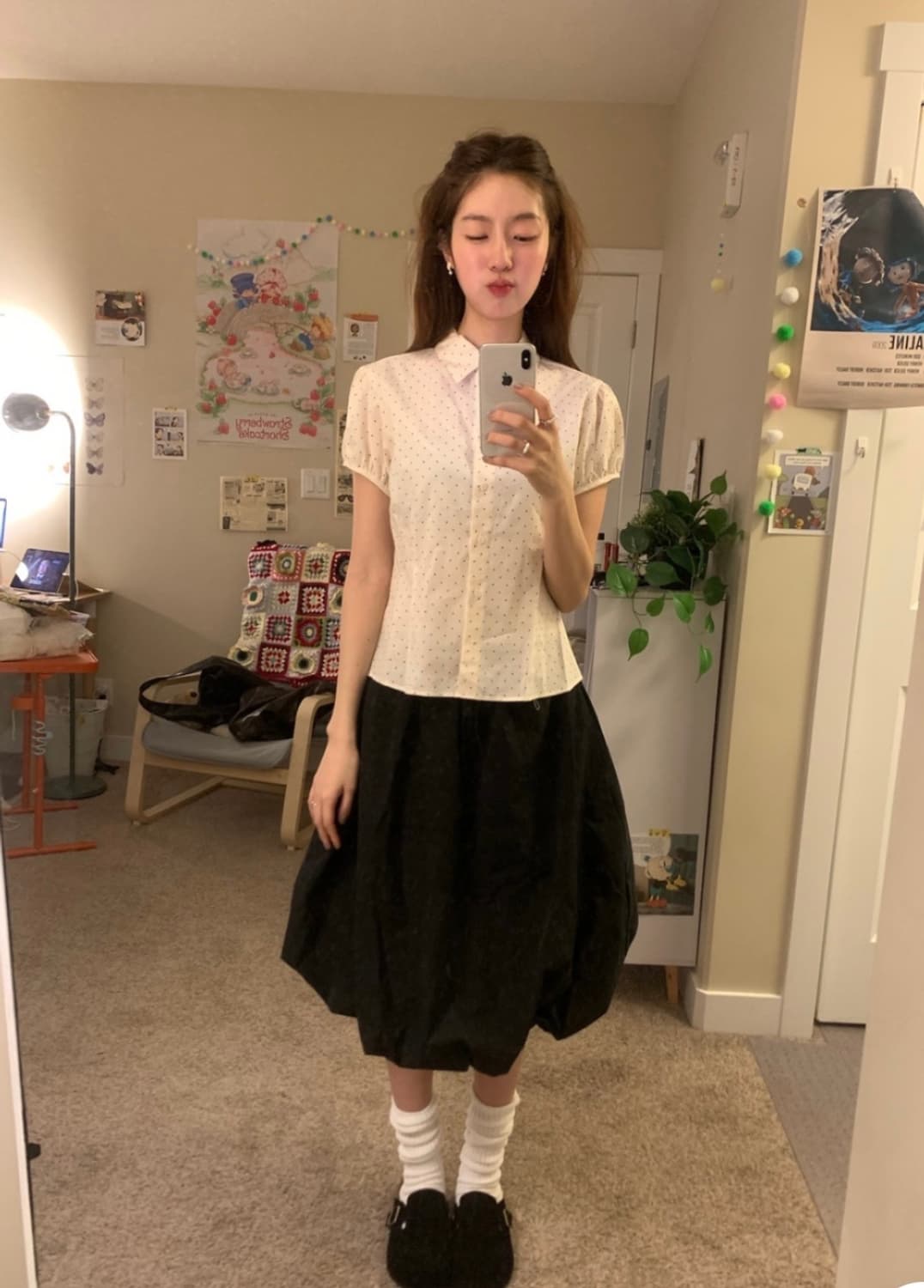 보우아카이브 벌룬 미디 스커트 상품이미지2