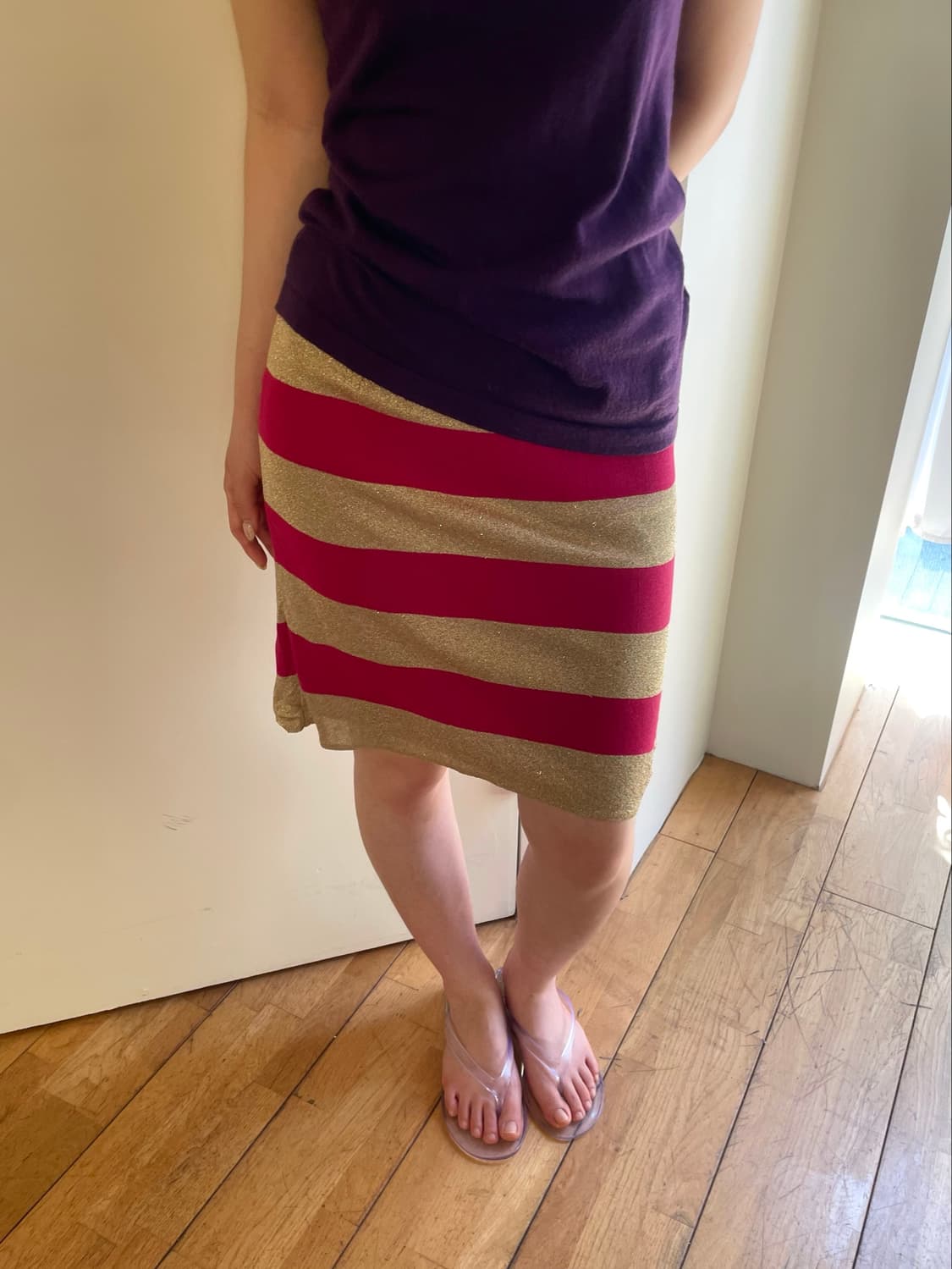stripe midi skirt 상품이미지2