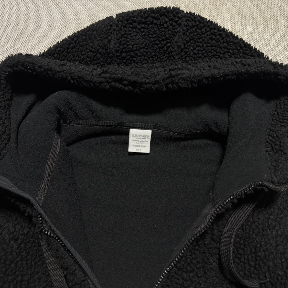 디스커버리 뽀글이 플리스 후드집업 상품이미지3