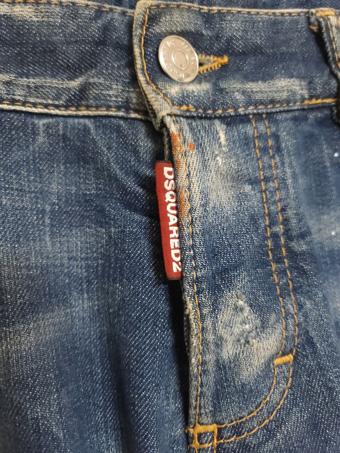 [46] 디스퀘어드2 오렌지 수갑패치 디스 청바지 S74LA0651 상품이미지3