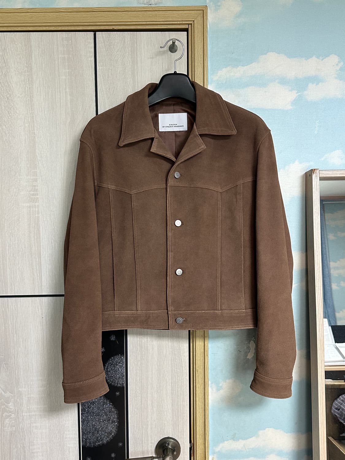 (L) 커네트킨록 카우 스웨이드 트러커 자켓 (브라운) 상품이미지2