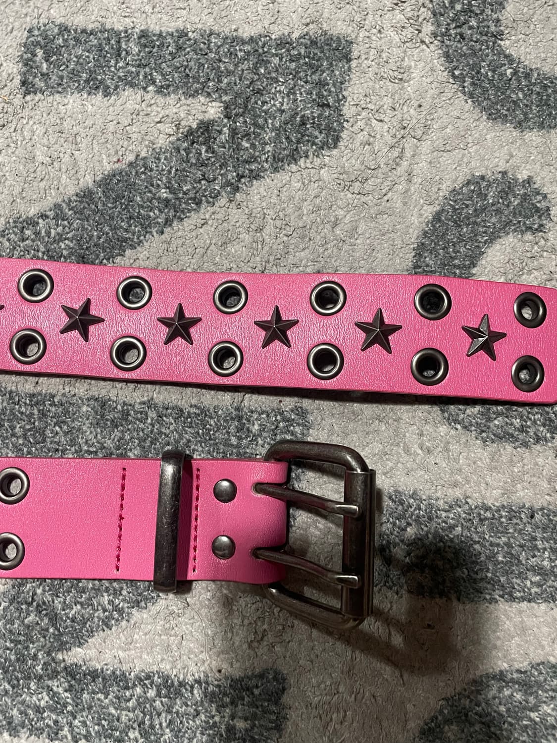 Jaded London 스타 스터드 더블링 벨트 핑크 상품이미지2