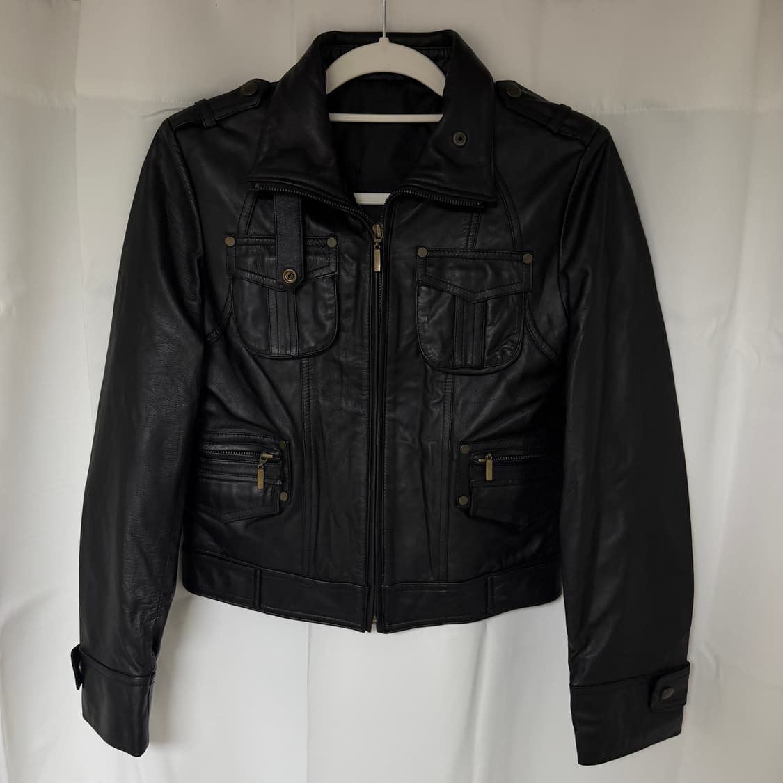 Multi Pocket Leather Jacket 레더 가죽 자켓 상품이미지4