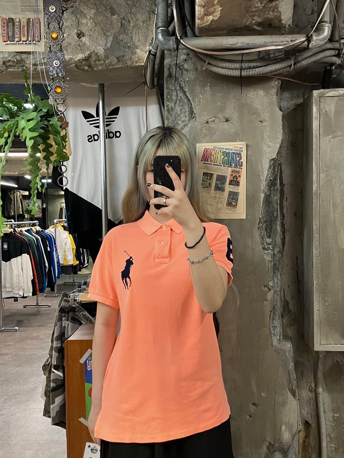폴로 카라 반팔 오렌지 M  #csz824 상품이미지2