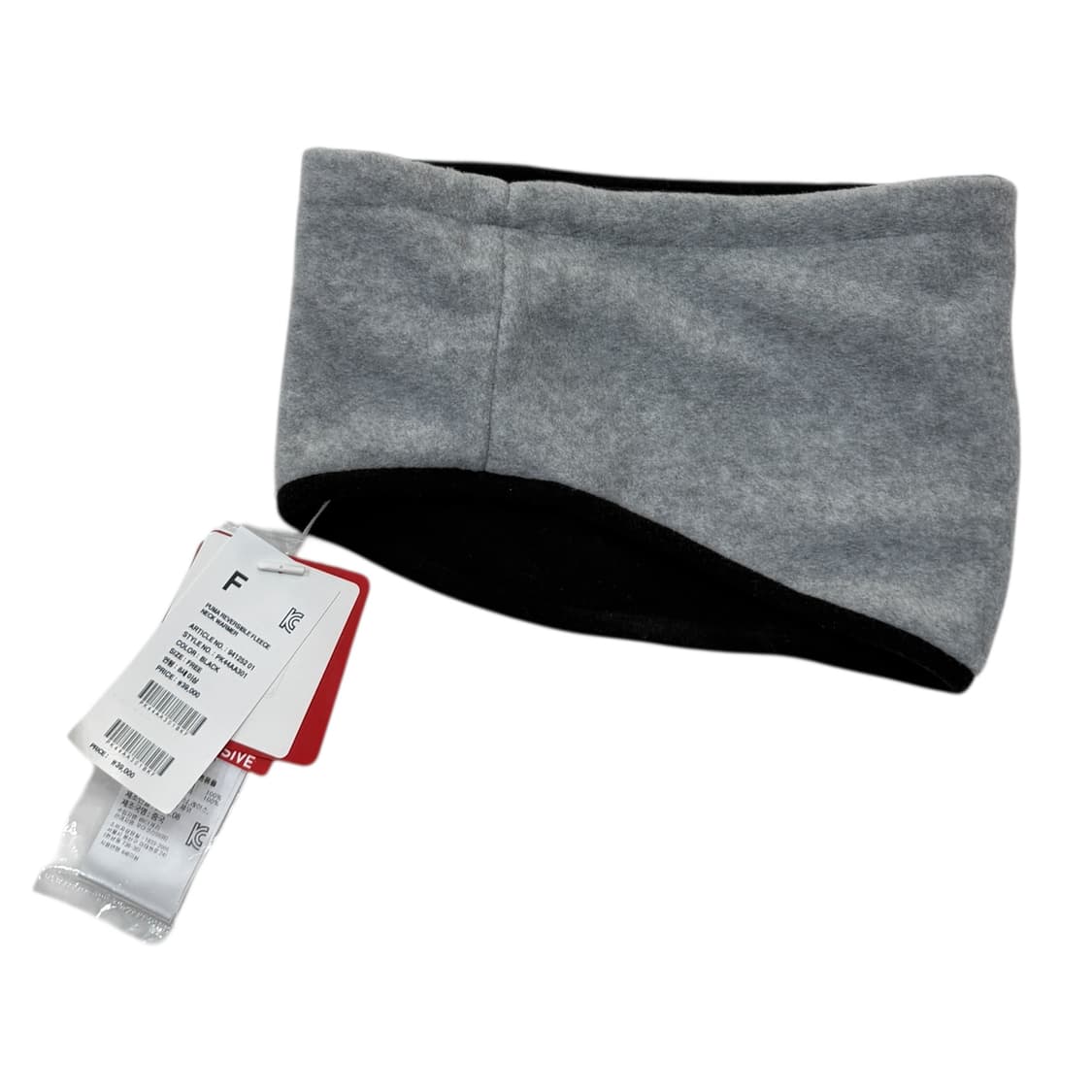 푸마 리버서블 양면 넥워머 목도리 블랙 그레이 상품이미지4