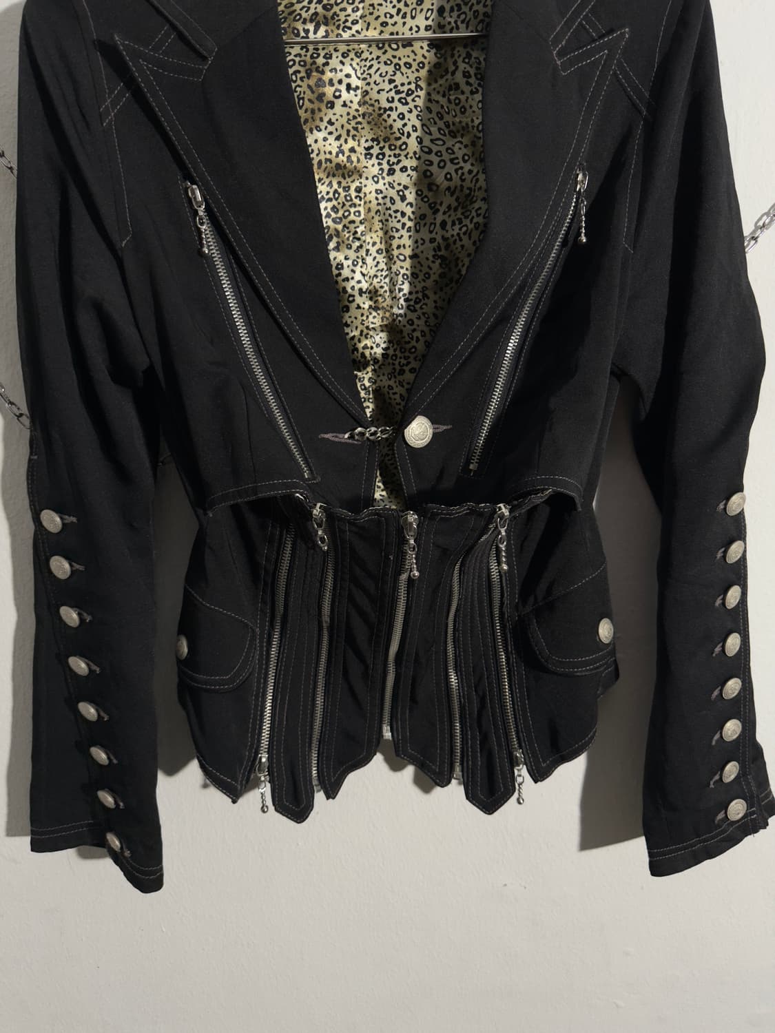 japanese vkei 코르셋 멀티지퍼 자켓 상품이미지5