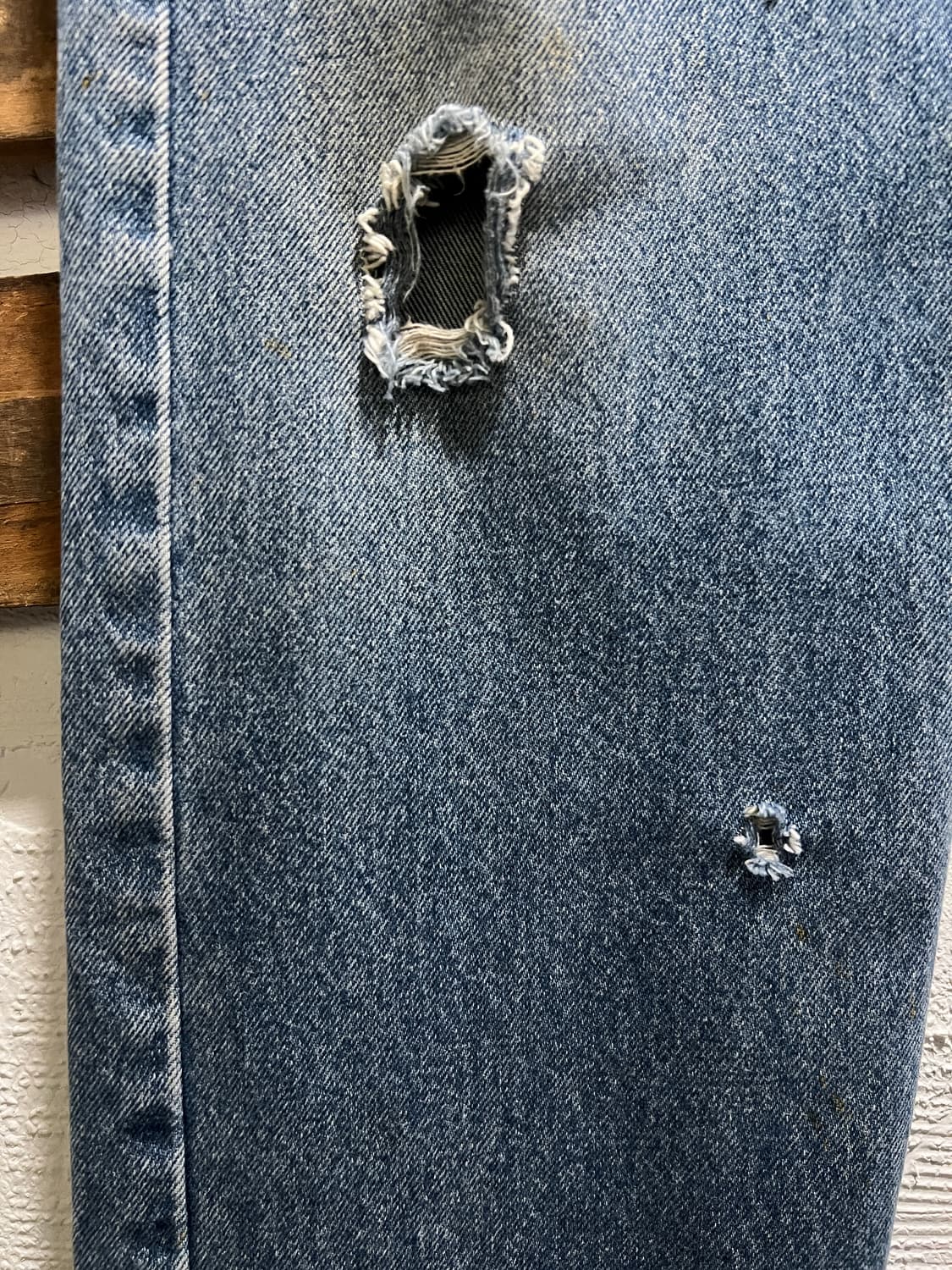 [34]칼하트 USA 빈티지 데미지드 워싱 데님 팬츠 상품이미지6