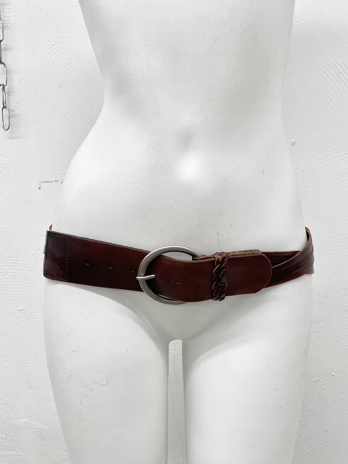 리얼레더 위빙 디테일 버클 벨트 상품이미지4