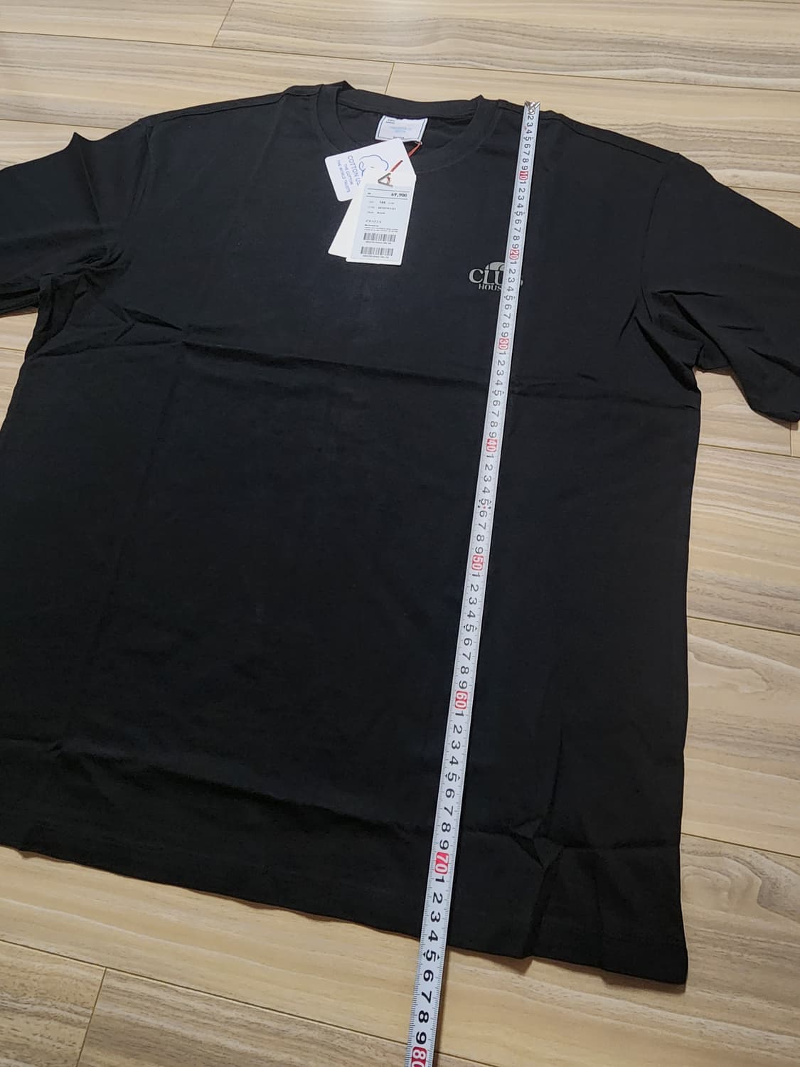 지오지아반팔티셔츠105사이즈블랙 상품이미지8