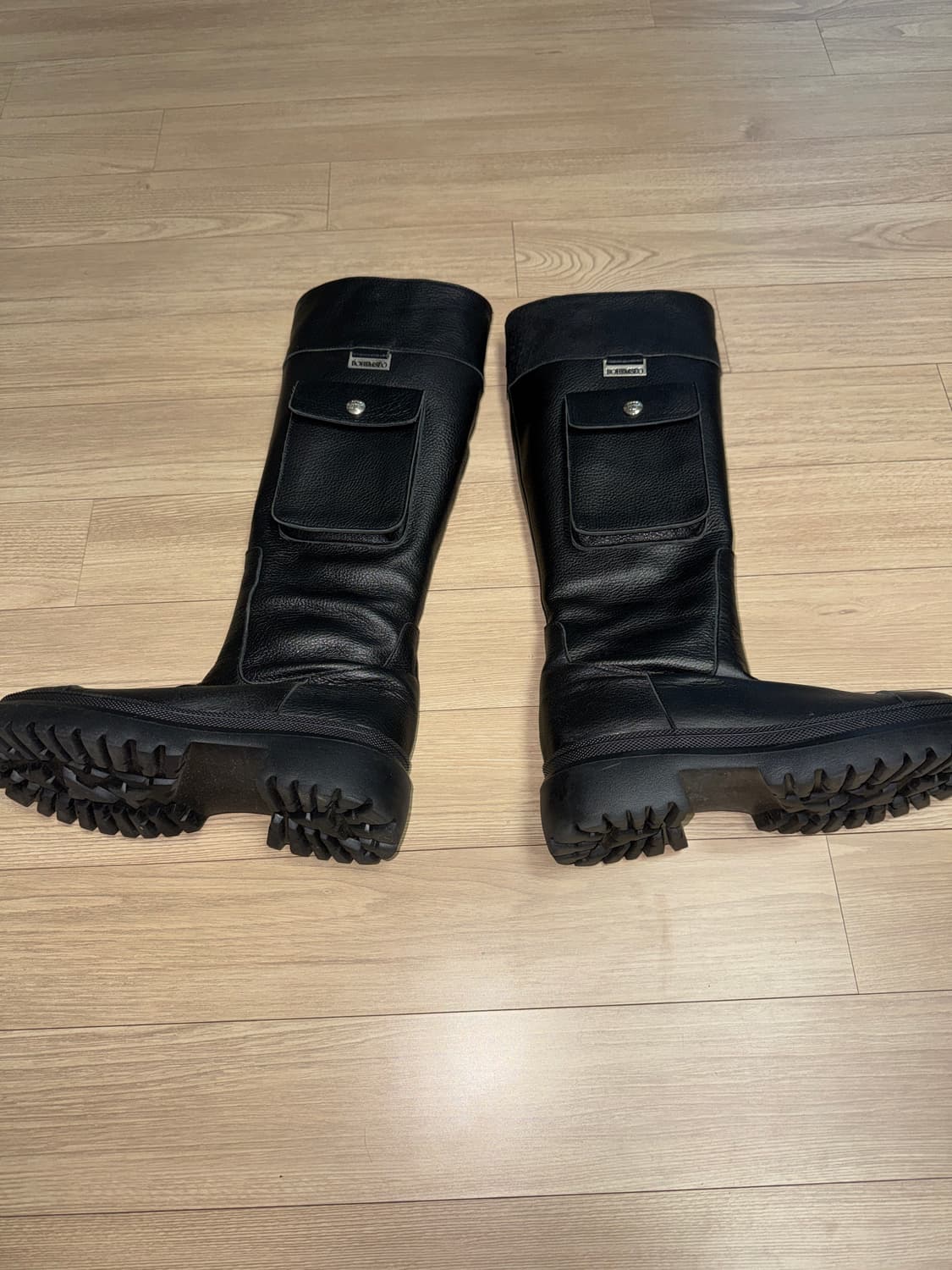 보헤미안서울) 카고 포켓 롱 부츠 블랙 상품이미지3