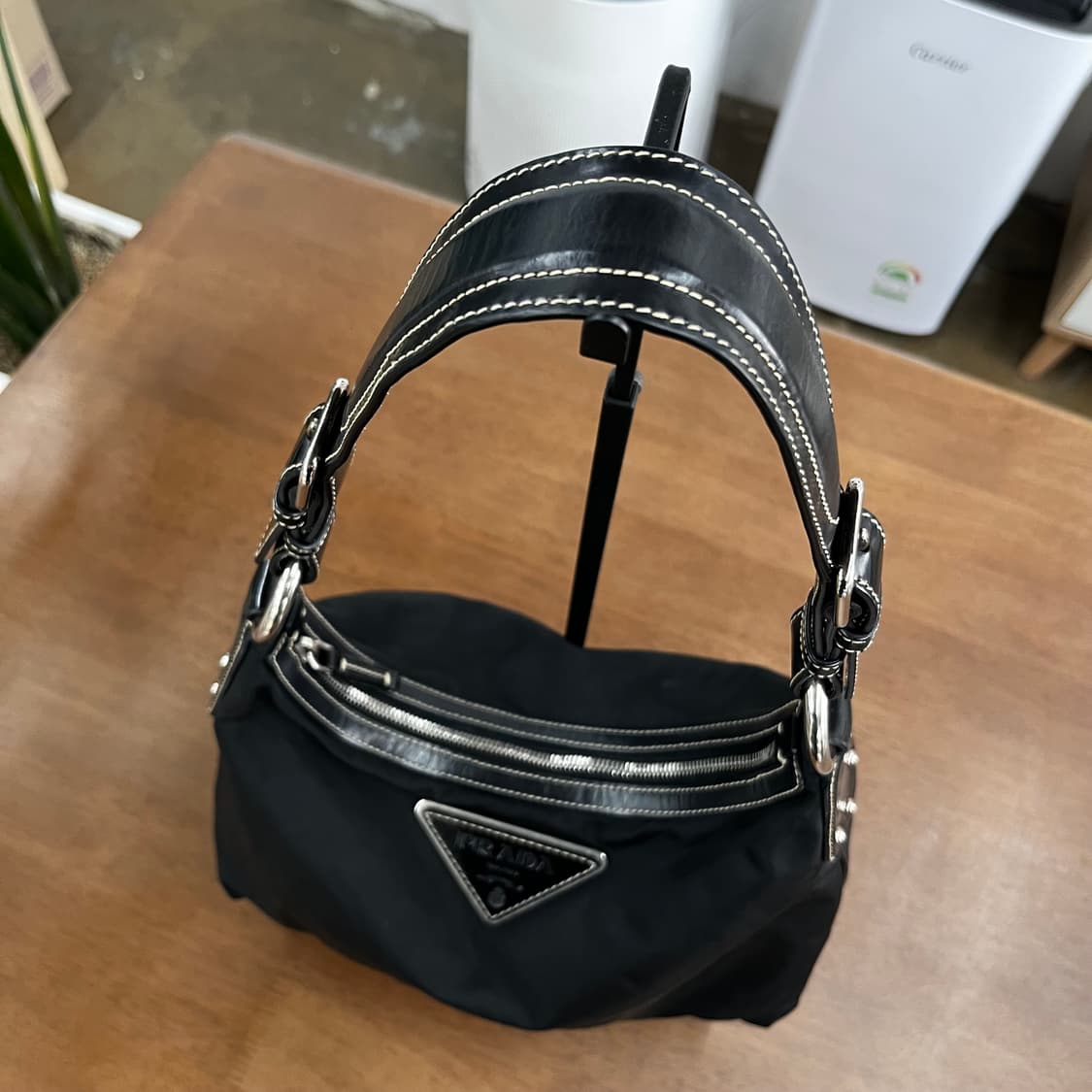 프라다 나일론/레더 호보백 상품이미지3