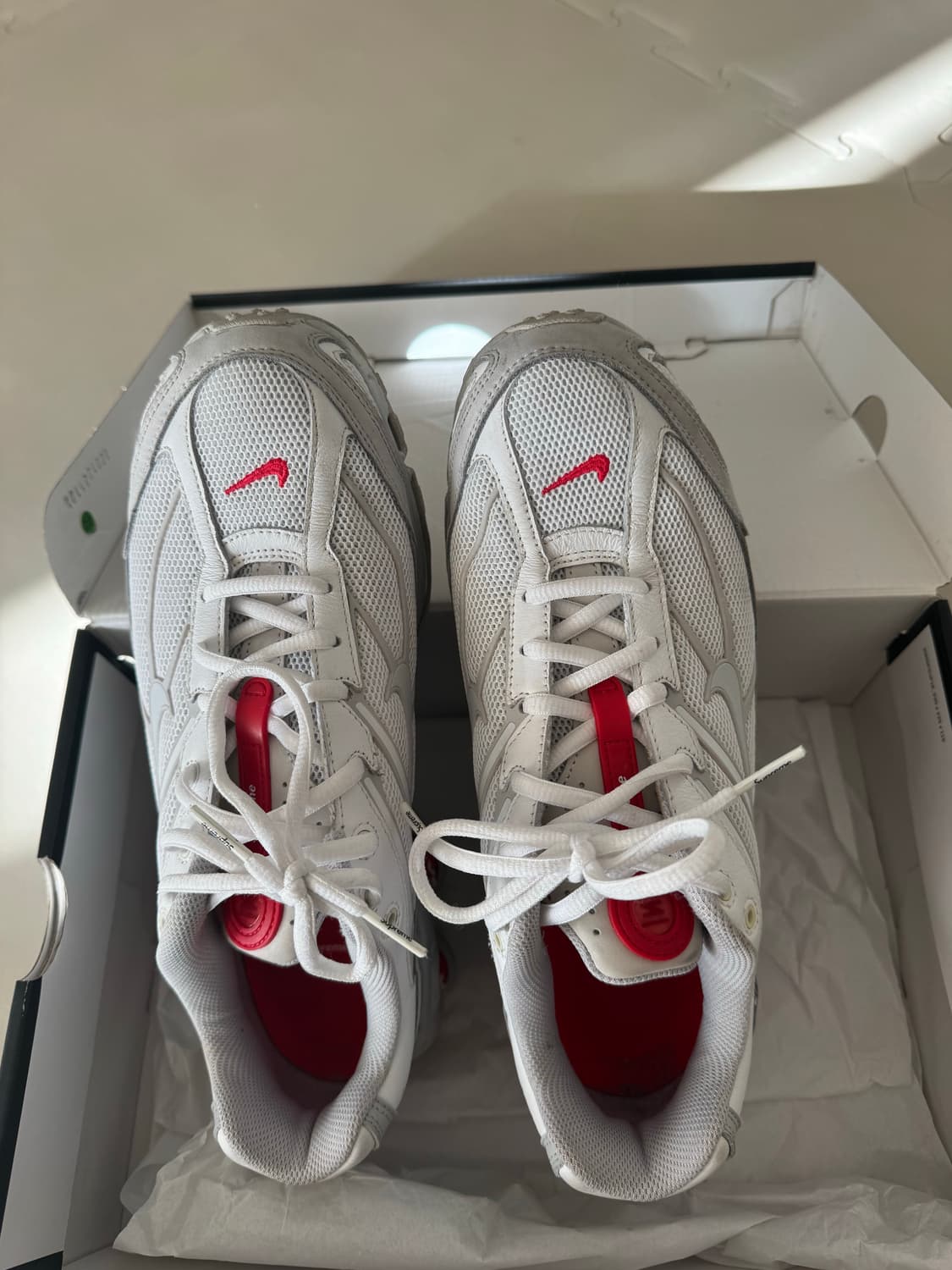 나이키 슈프림 샥스 라이드2 화이트 270 상품이미지8