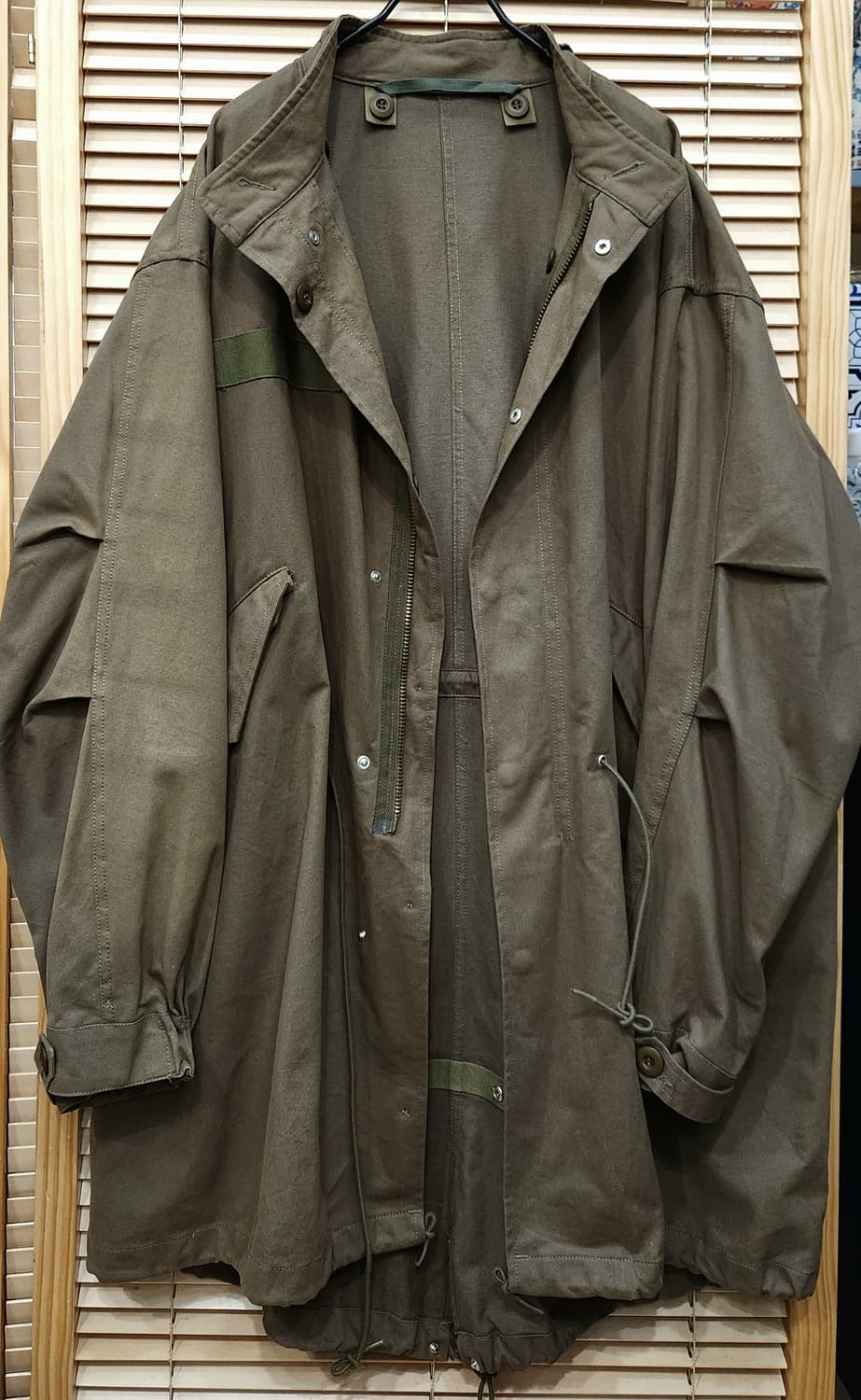 (새상품)Fudge Store 피쉬테일 오버핏 야상 개파카 상품이미지1