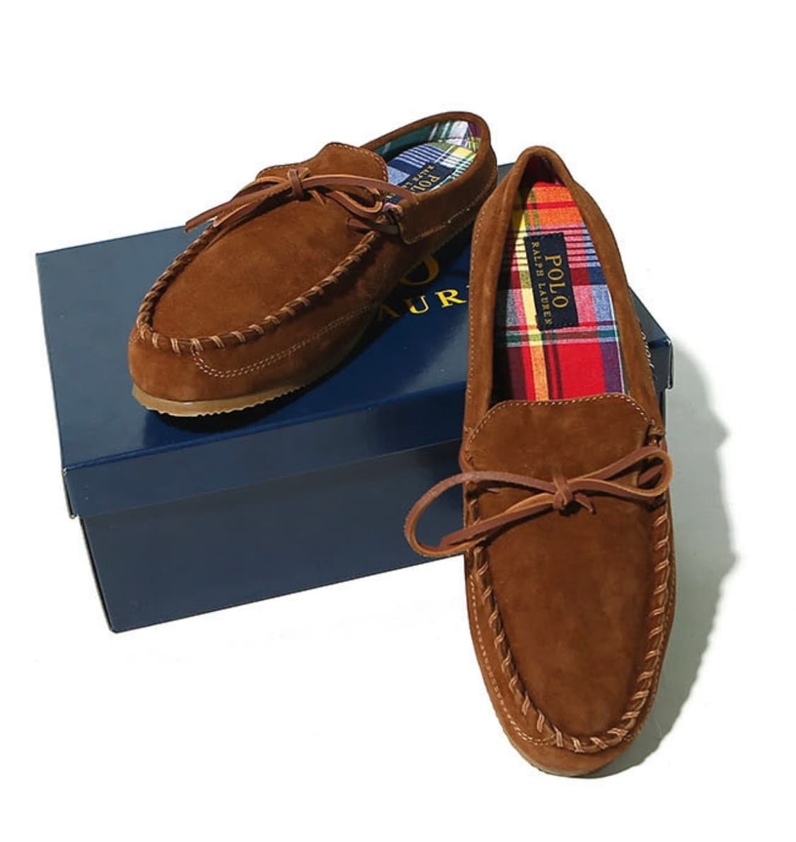 [새상품] 270) 폴로랄프로렌 남성용 맥과이어 뮬 로퍼 네이비/베이지 상품이미지1